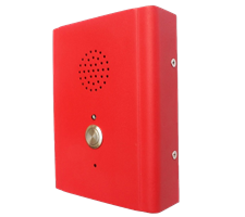 Wall Mounted single Call Button Intercom Or Telephone Made From Tough Vandal Proof Rolled Steel and Finished in Stand Out Colours. 
